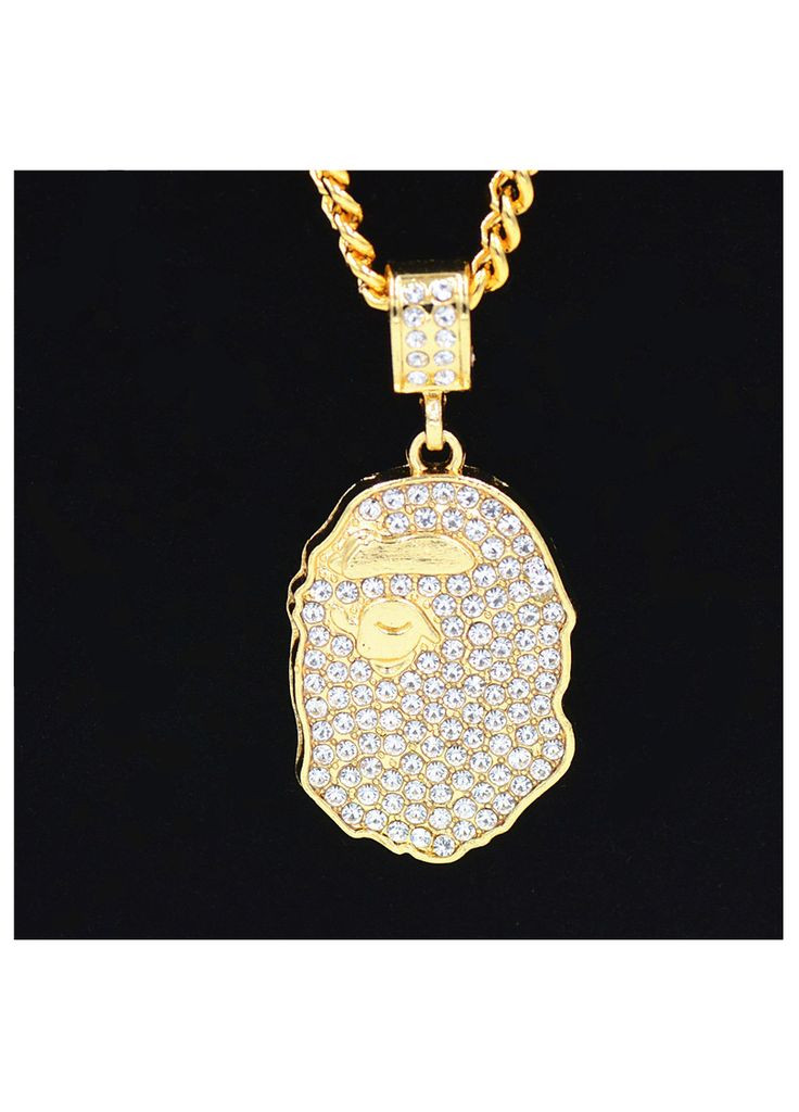Підвіска золота Bape A Bathing Ape Iced Bling Necklace (356677803)