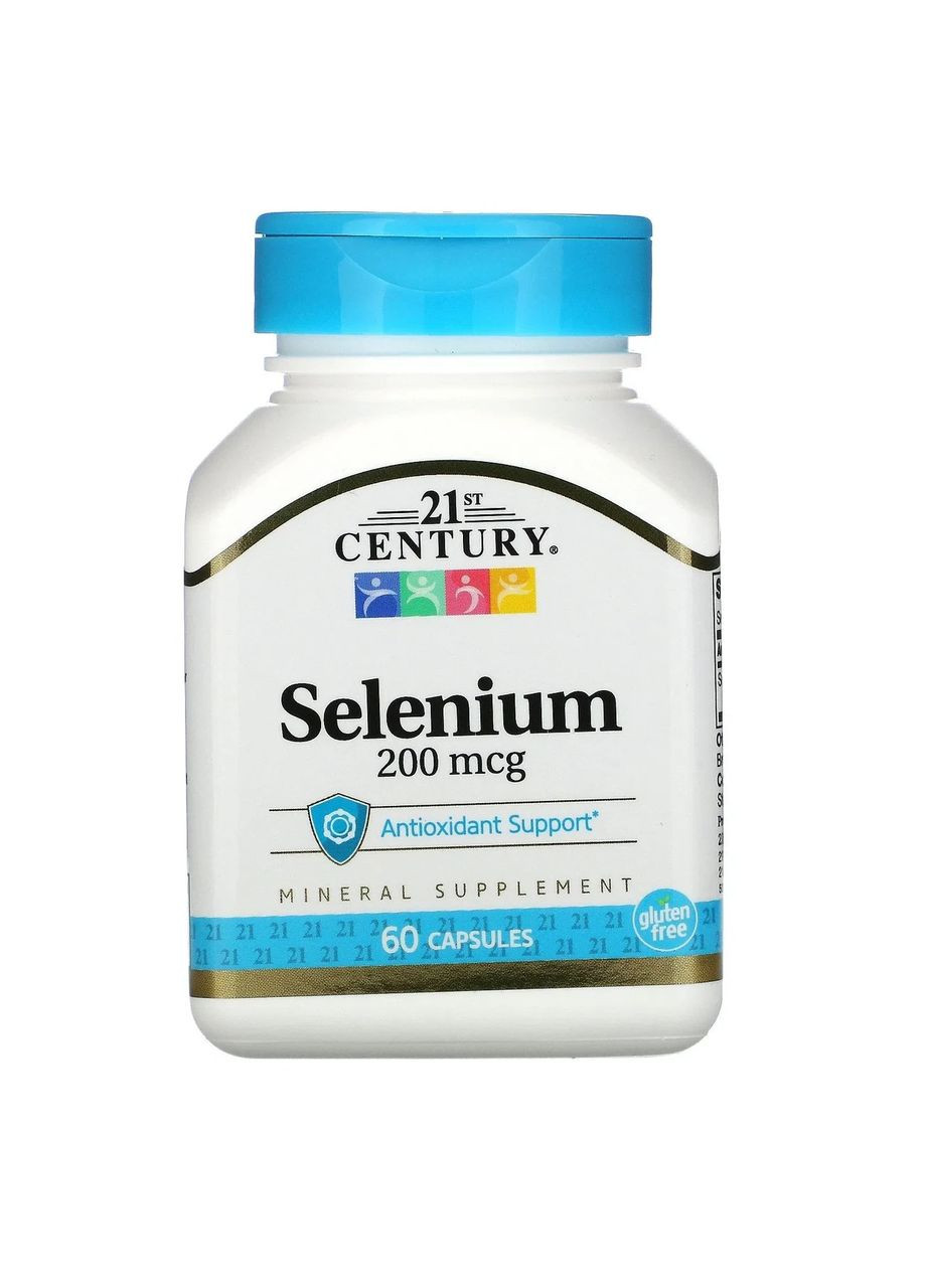 Селен (Selenium) 200 мкг 60 капсул 21st Century (369609390)