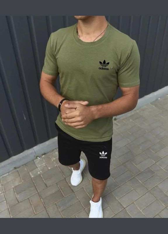 Хаки (оливковая) футболка No Brand