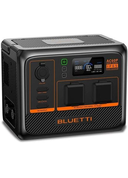 Станция резервного питания – емкостью 504 Вт*ч. / мощностью 600 Вт. Bluetti AC60P (301089725)