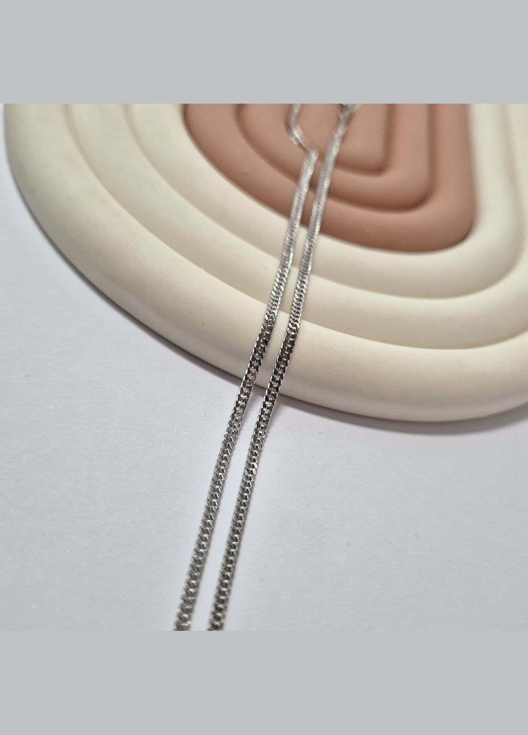 Серебряная Цепочка плоская цепь Ромб см серебро 925 пробы Родированное 268р3/50 4.10г No Brand (315724807)