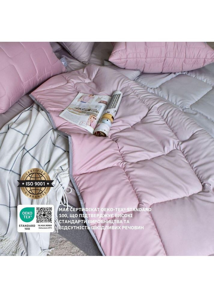 Набор евро WomenTime одеяло 200х220 и 2 шт подушка 50х70 антиаллергенный, искусственный пух + маска для сна в коробке IDEIA (364212698)