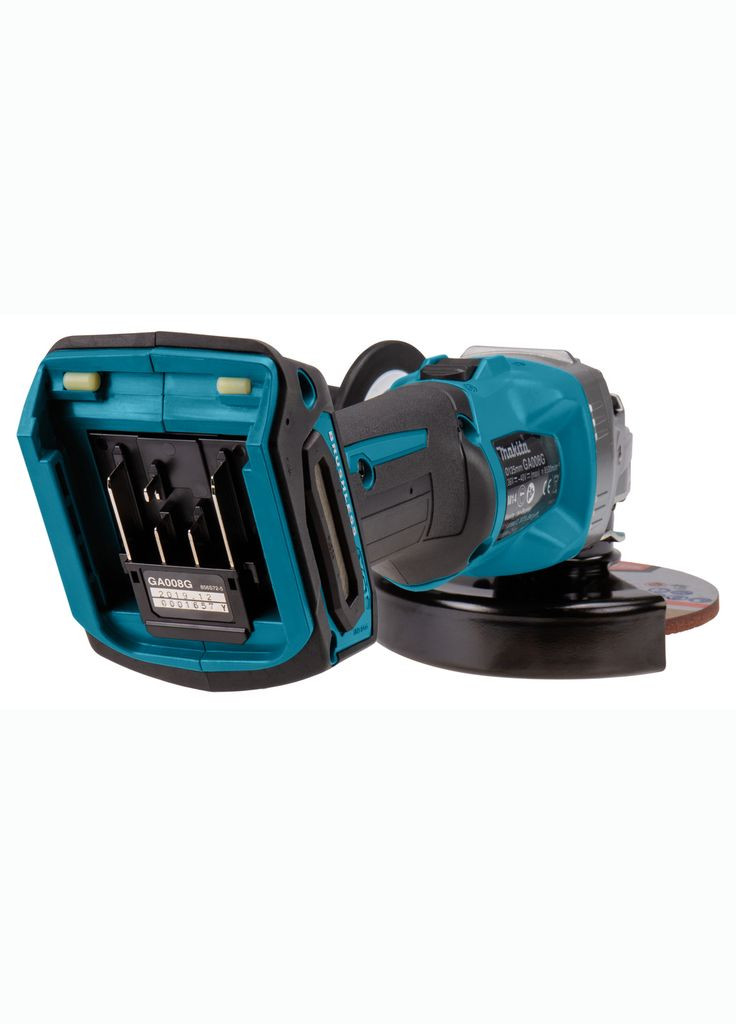 Акумуляторна кутова безщіткова шліфмашина GA008GM201 XGT 40V MAX 125мм + 2 АКБ 4 Ah + З/П + кейс MakPac болгарк (4209) Makita (298575055)