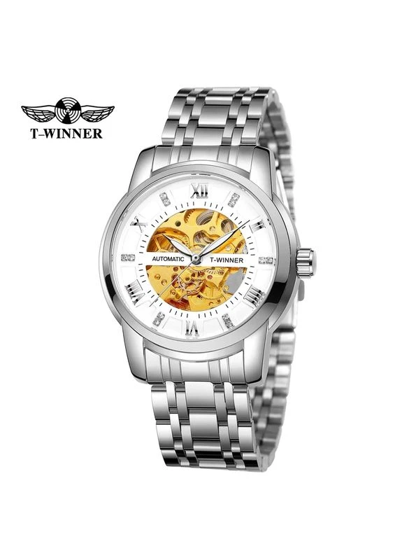 Наручные часы 8241 Silver-White Forsining (377734706)
