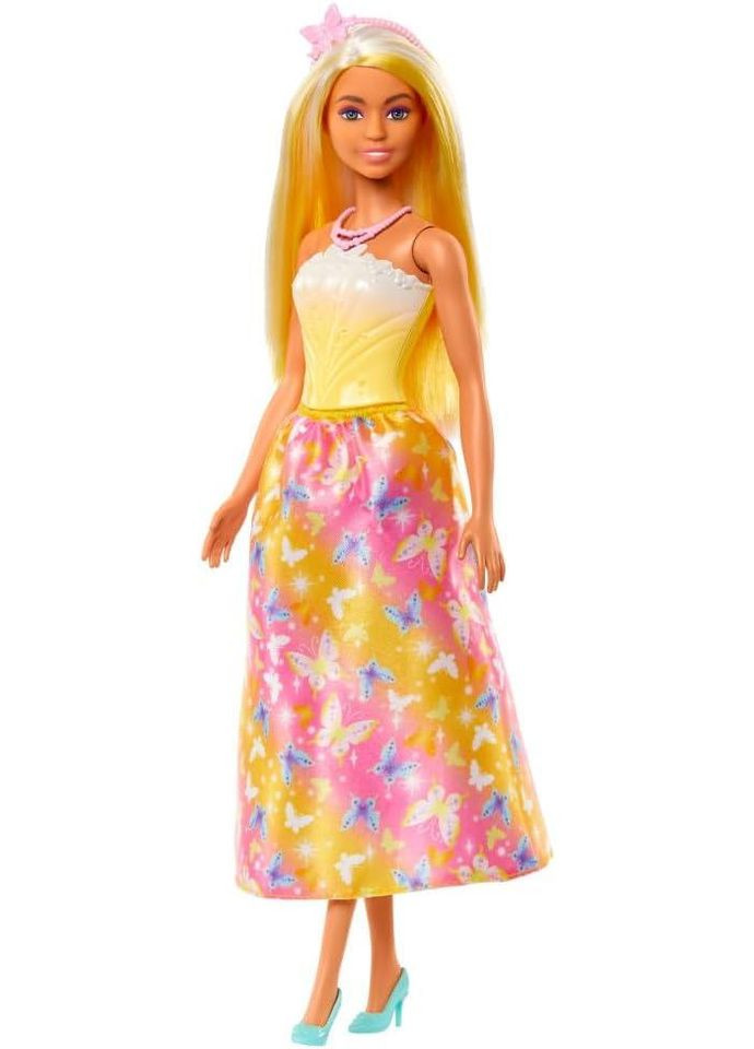 Королевская кукла Барби с ярко мелированными желтыми волосами Barbie Royal Doll Mattel (338425469)