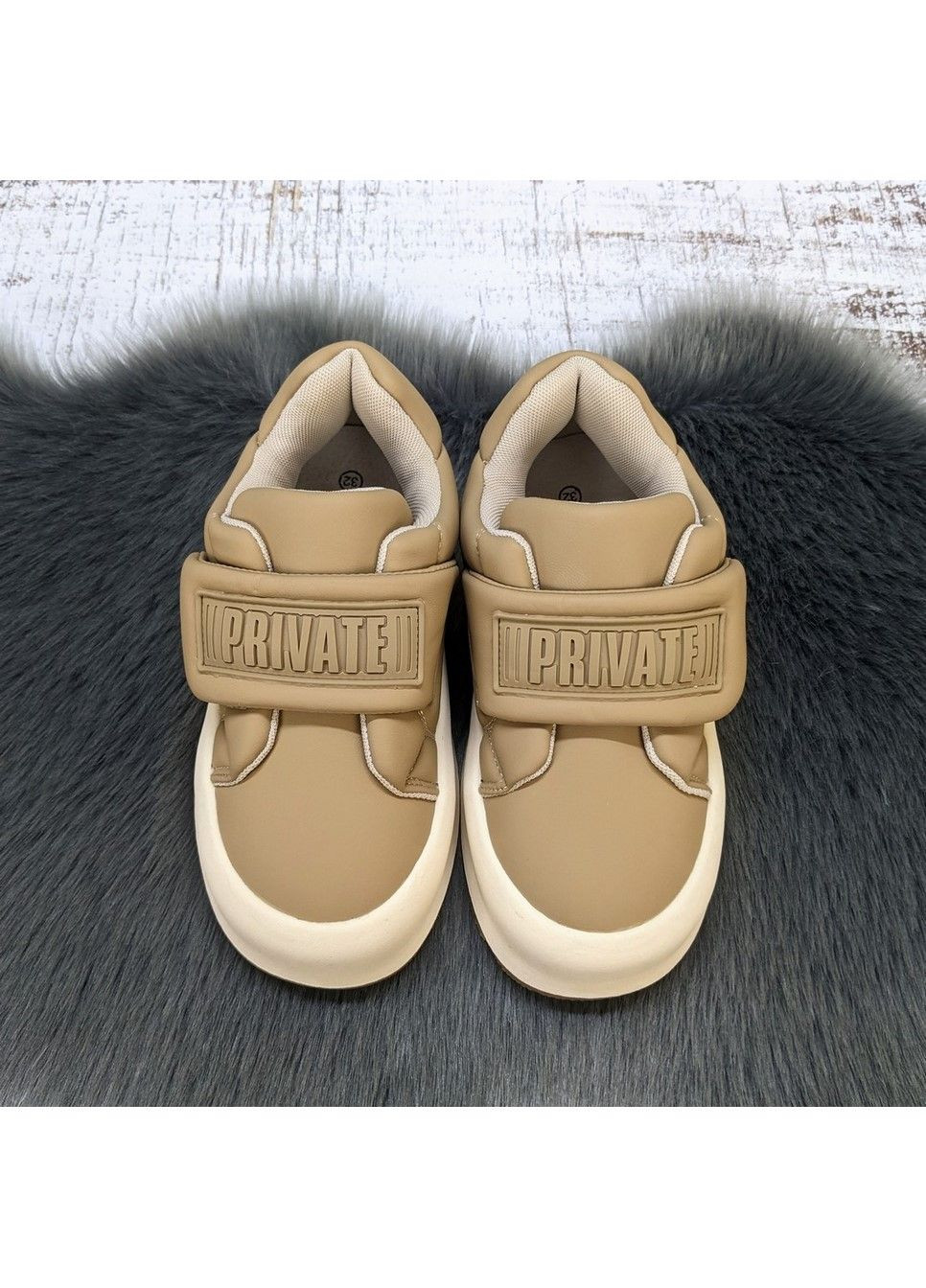 Бежевые демисезонные кроссовки детские для девочки Jong Golf