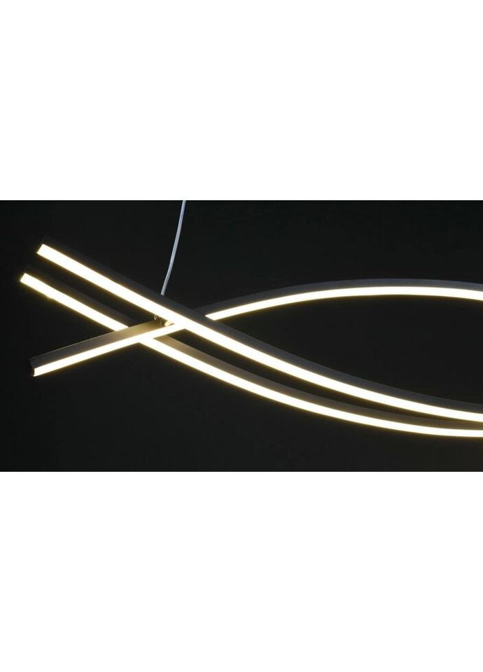 Люстра светодиодная подвесная LED светильник для квартиры на потолок лэд 27493 Черный 25-100х12х120 см. Sunnysky (324395822)