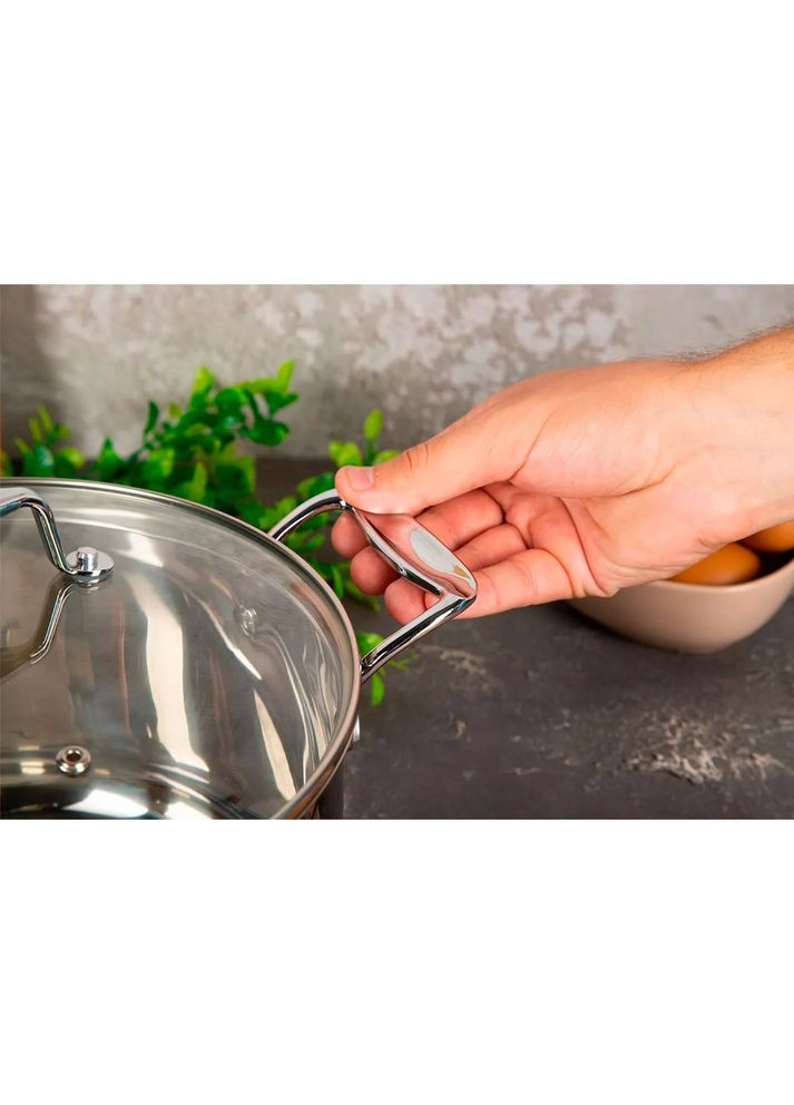 Кастрюля 1 л Universal нержавеющая сталь Krauzer Кастрюля 1 л Universal 14 см нержавеющая сталь (315959222)