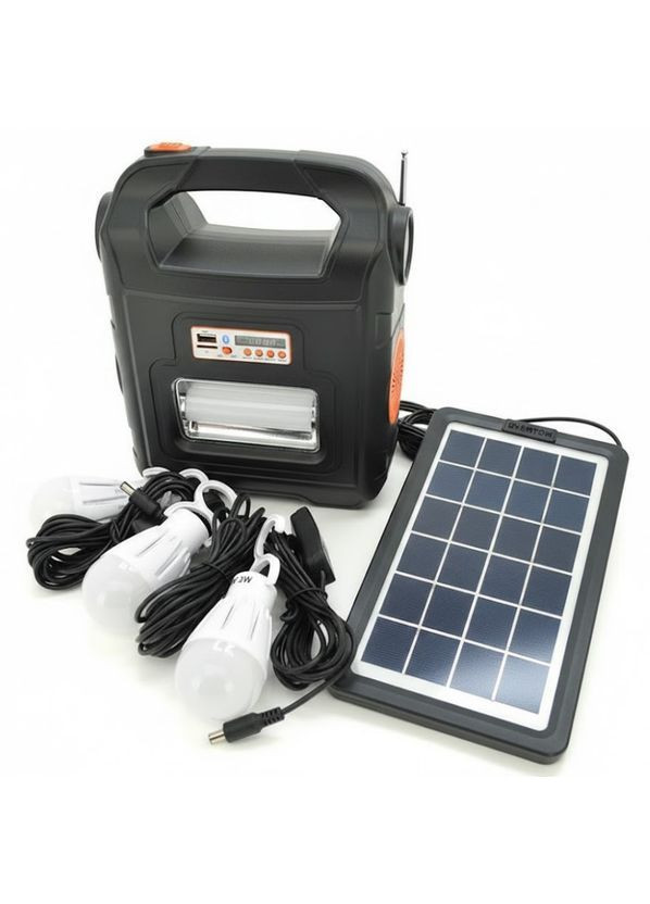 Фонарь переносной Solar RT-910BT Power Bank с солнечной панелью (2104618840) Everton (370606342)