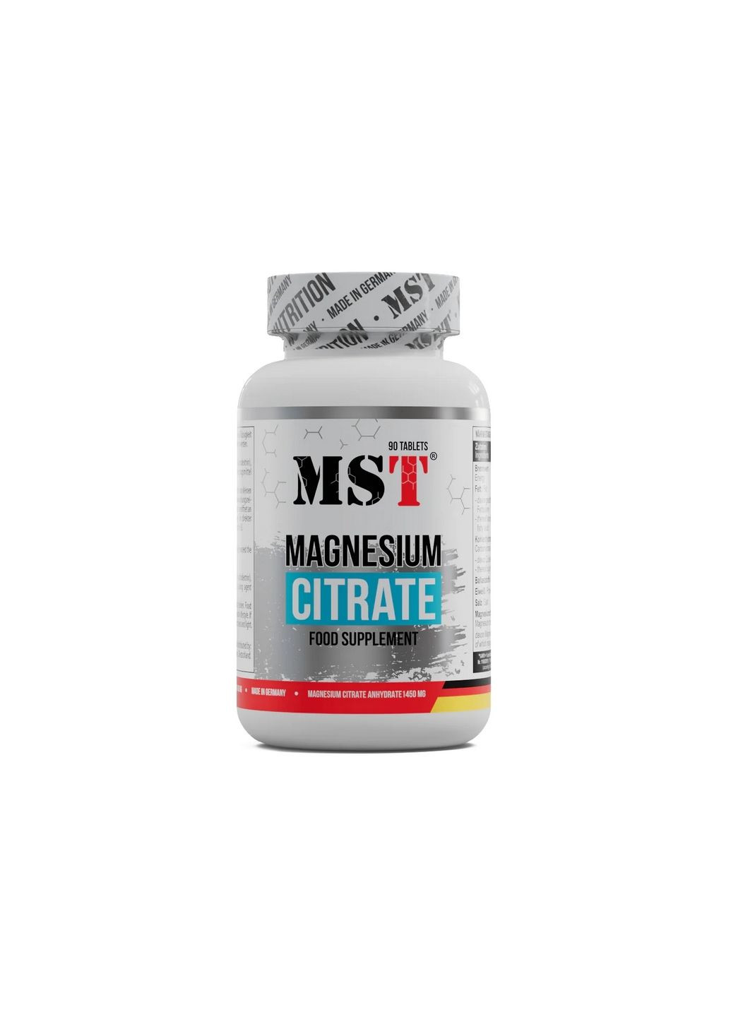 Вітаміни та мінерали Magnesium Citrate 200 mg, 90 таблеток MST (294927223)