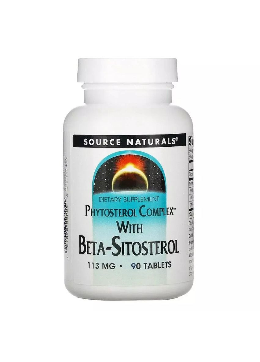 Бета-ситостерол Beta-Sitosterol 113 мг, 90 таблеток Source Naturals (361118813)