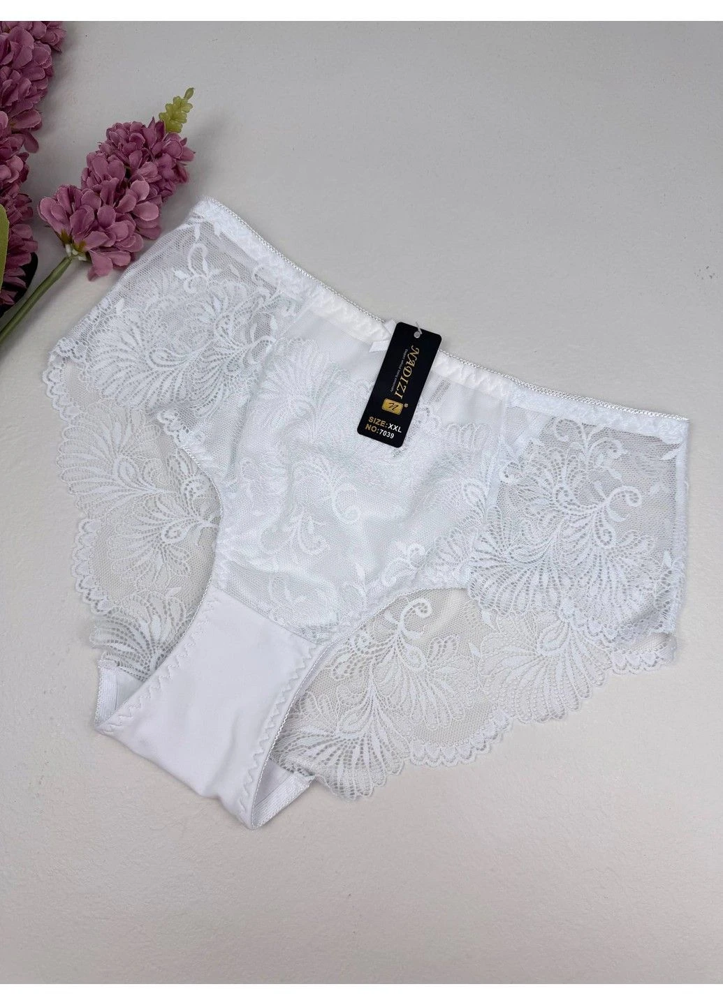 Женские кружевные трусики слипы 7039 Nadizi (381104488)