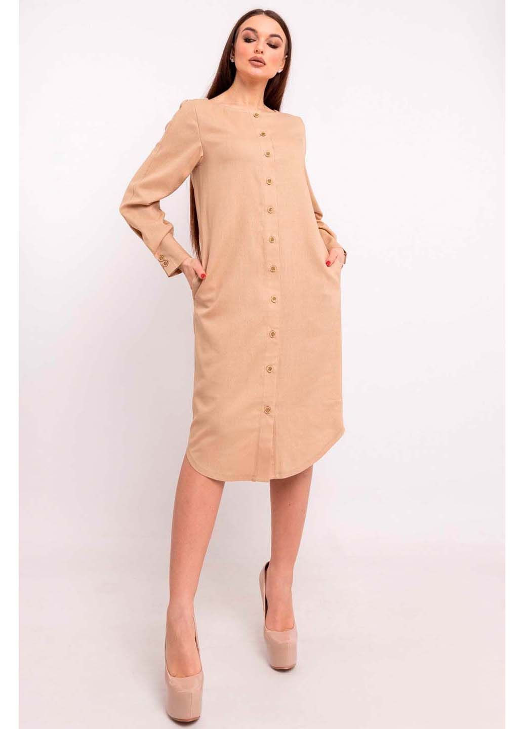 Бежевое платье Ри Мари