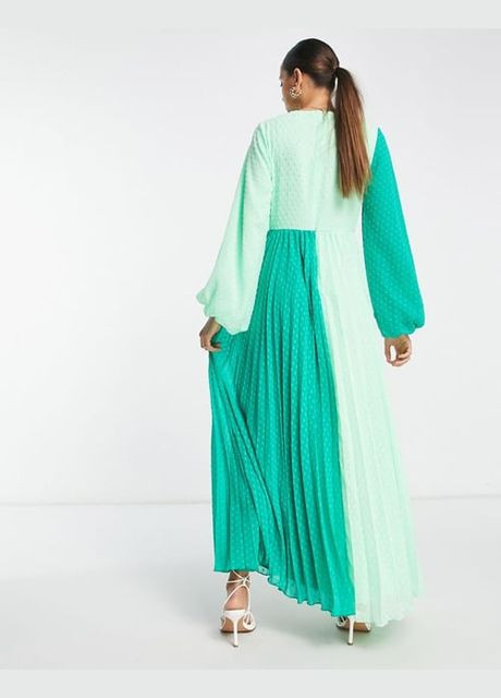 Зелена сукня максі колорблок Asos
