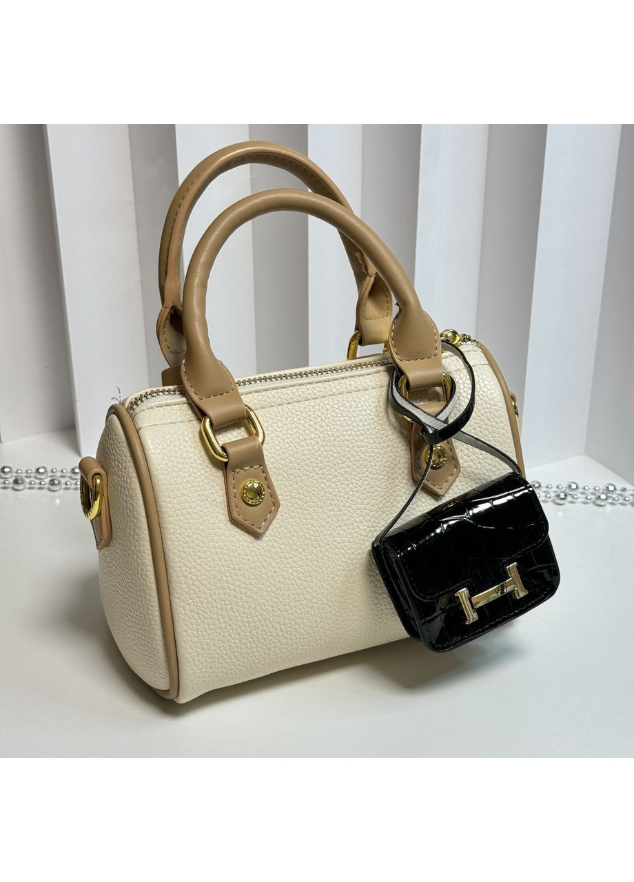 Брелок підвіс чорна лакова сумочка | Органайзер для навушників B&S (370439516)