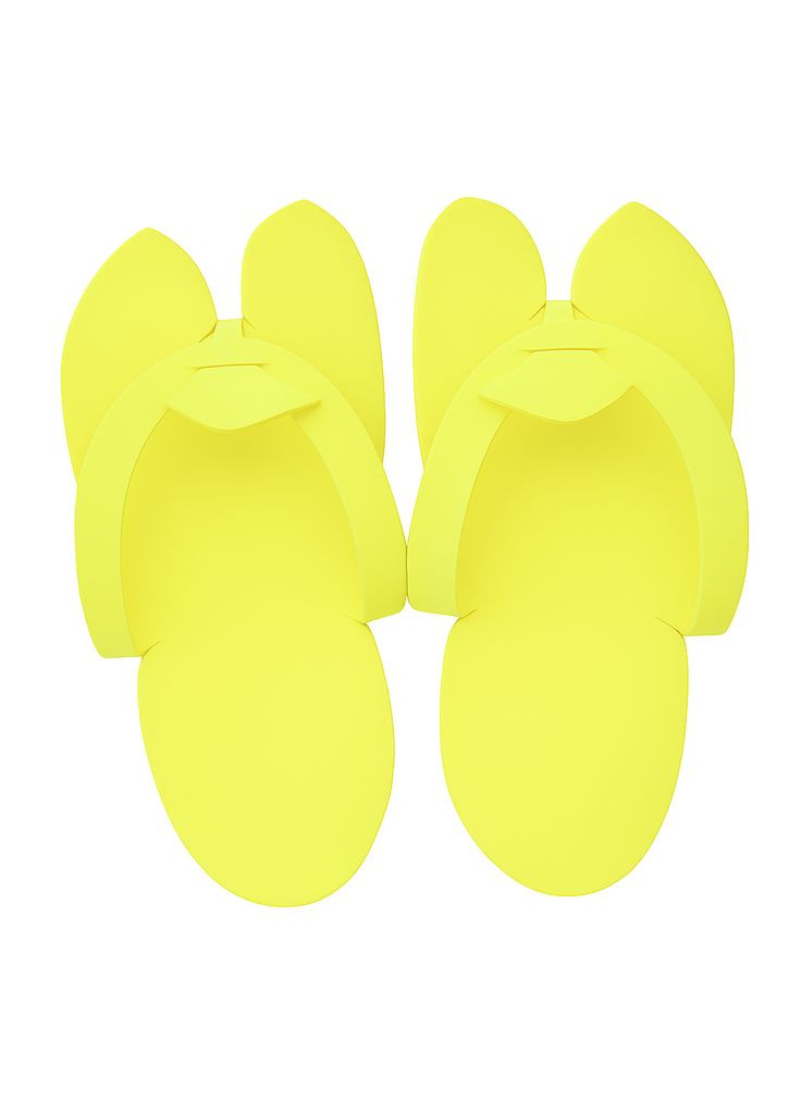 Тапочки одноразові в'єтнамки жовті, 1 пара No Brand (327878410)