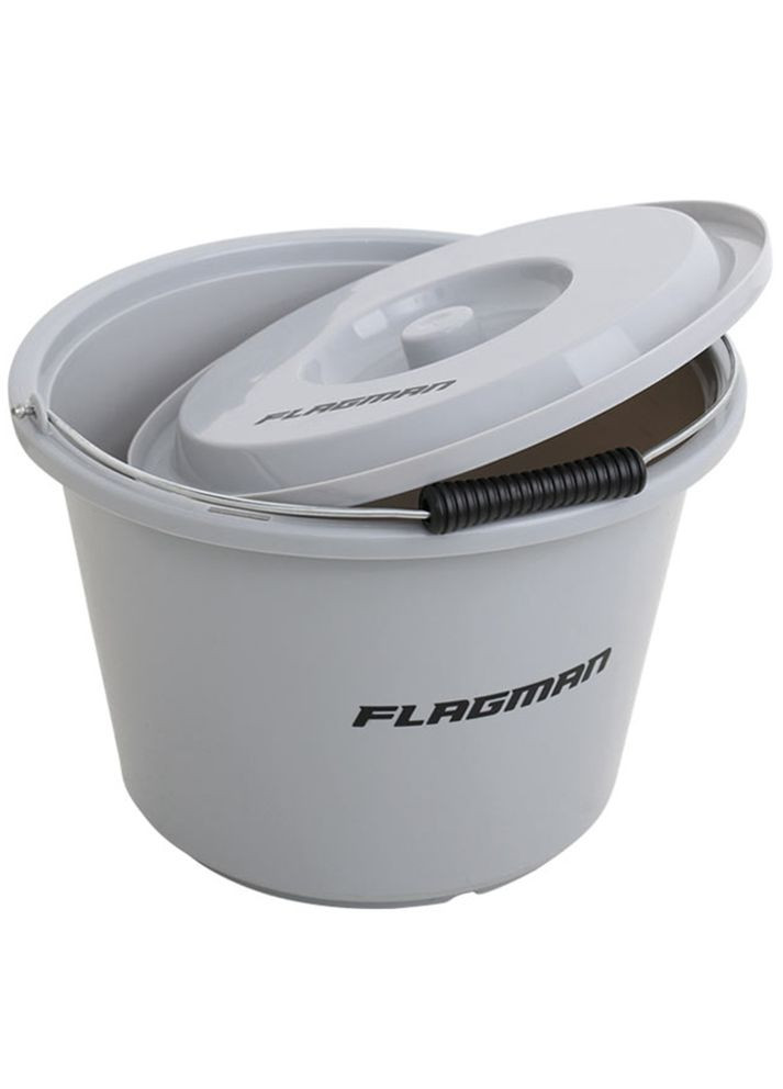 Ведро для подкормки с крышкой 12 л FW7512SET Flagman (318426971)