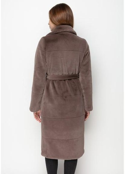 Пальто з Екохутром і Шалевим Коміром 1101M-C Т. беж/ горне ехо SAM Samange (367582221)