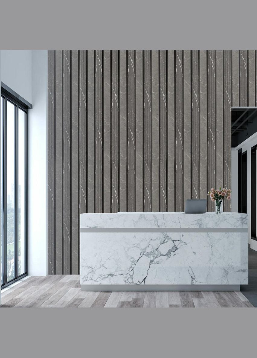 Декоративная PS рейка 2900*120*12мм D (3DPanda-1751) Sticker Wall (323154919)