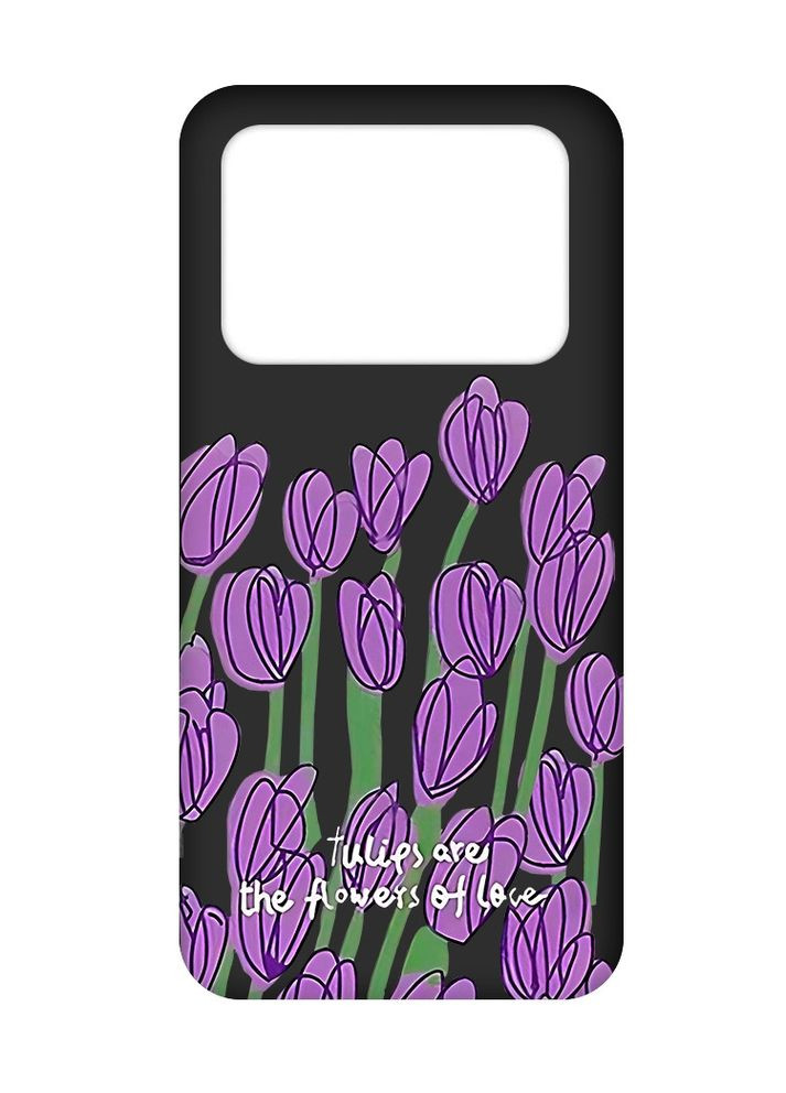 Матовый чехол на Xiaomi Poco X4 Pro 5G:: Тюльпаны (принт 265) Creative (360686938)