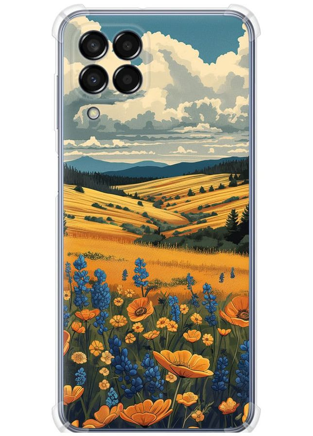 Силикон с усиленными углами чехол 'Украинское поле' для Endorphone Samsung Galaxy M33 M336B (288577616)