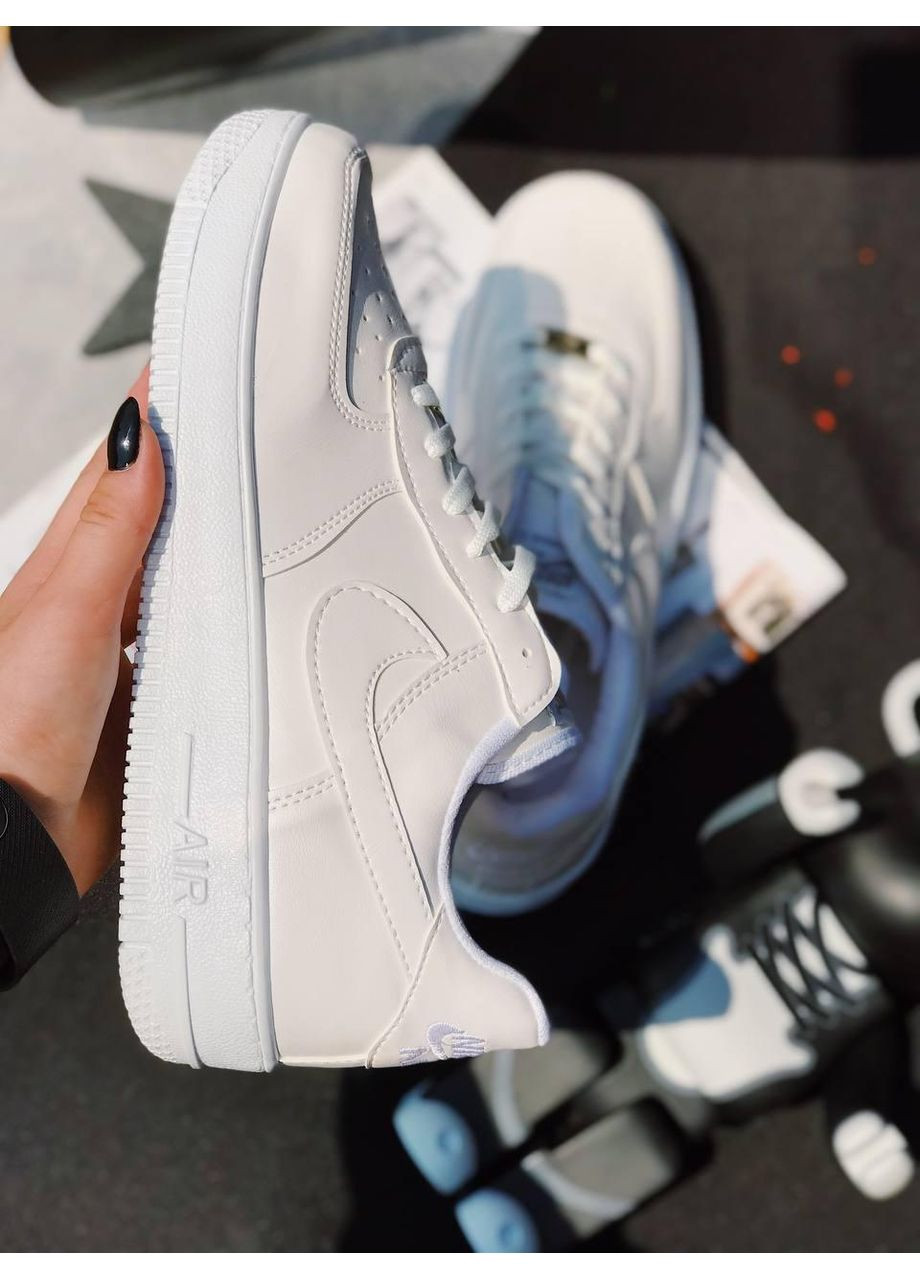 КРОССОВКИ ЖЕНСКИЕ NIKE AIR FORCE 1 LOW WHITE CREAM НАЙК АИР ФОРС 1 ПРЕМИУМ No Brand белые демисезоны (368857748)