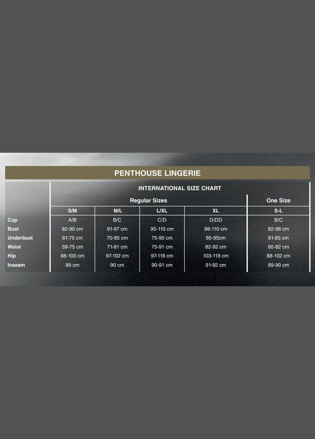 Трусики-бразилиана Mermaid Fantasy L/XL Black, кружево, низкая посадка, ремешки, бантики Penthouse (297138832)