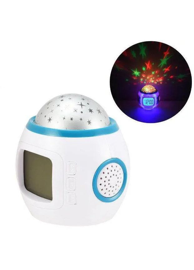 Нічник-проектор зоряного неба з годинником 1038 Digital (363833680)