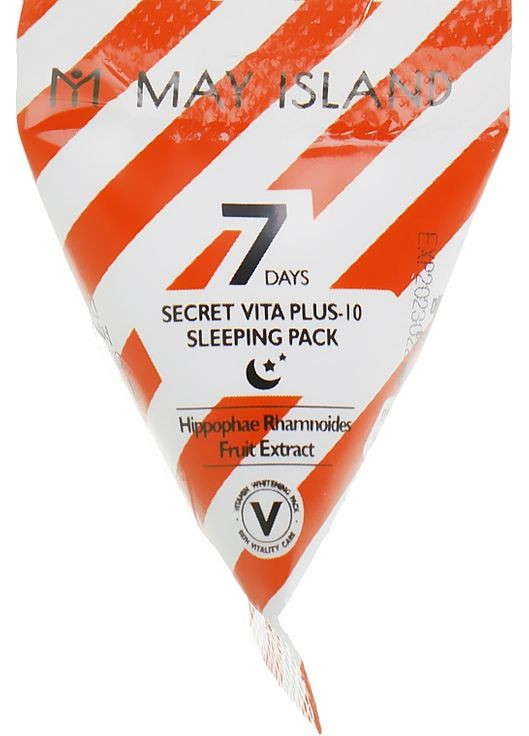 Ночная маска с фруктовыми кислотами и витаминами 7 Days Secret Vita Plus-10 Sleeping Pack 5g (792846-321) May Island (368633190)