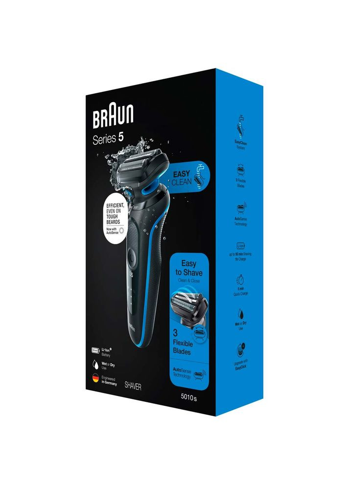 Электробритва Series 5 51B1000s BLACK/BLUE Braun (306528277)