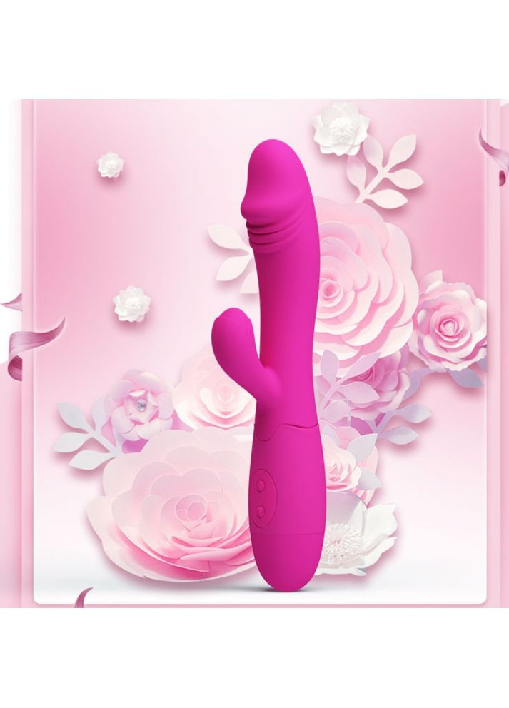 Вагинальный вибратор на аккумуляторе с клиторальным стимулятором Pretty Love "Snappy" от Baile LyBaile (356509021)