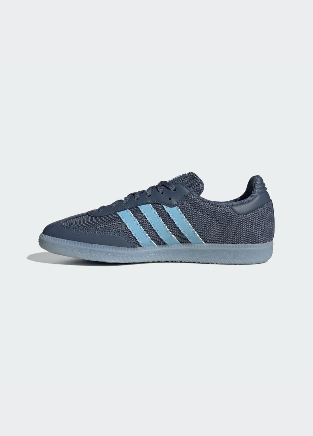 Синие летние кроссовки samba og adidas