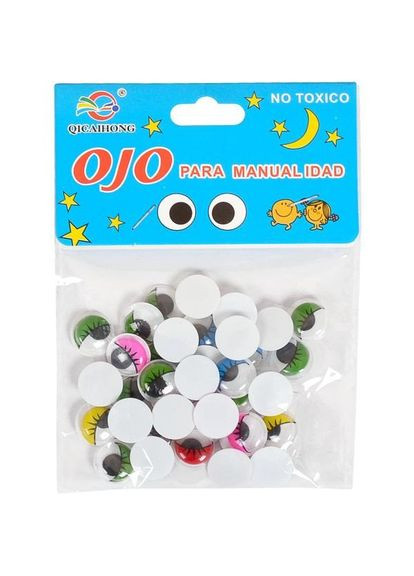 Творческий набор для аппликаций "Глаза" 106553 цветные, размер 1,2 см Bambi (367964034)