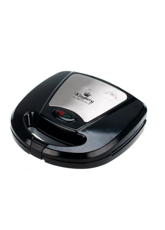 Сэндвичница гриль бутербродница с антипригарным покрытием 800 Вт KB-2045 Pro Черная Kingberg (306716757)
