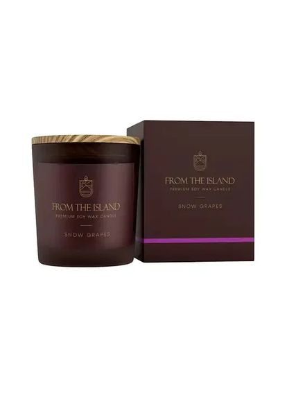 Ароматическая свеча, Зимний Виноград, 250 мл From the Island (367960020)