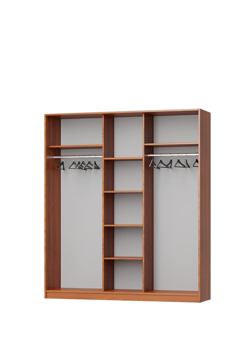 Шкаф-купе трехдверный Стандарт AL 3 Зеркала 180x60x210 см (MBS-3004) MebelStar (346289747)