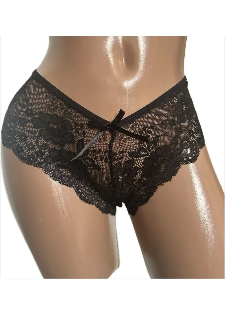 Соблазнительные кружевные трусики слипы с шнуровкой S-M China (361147975)