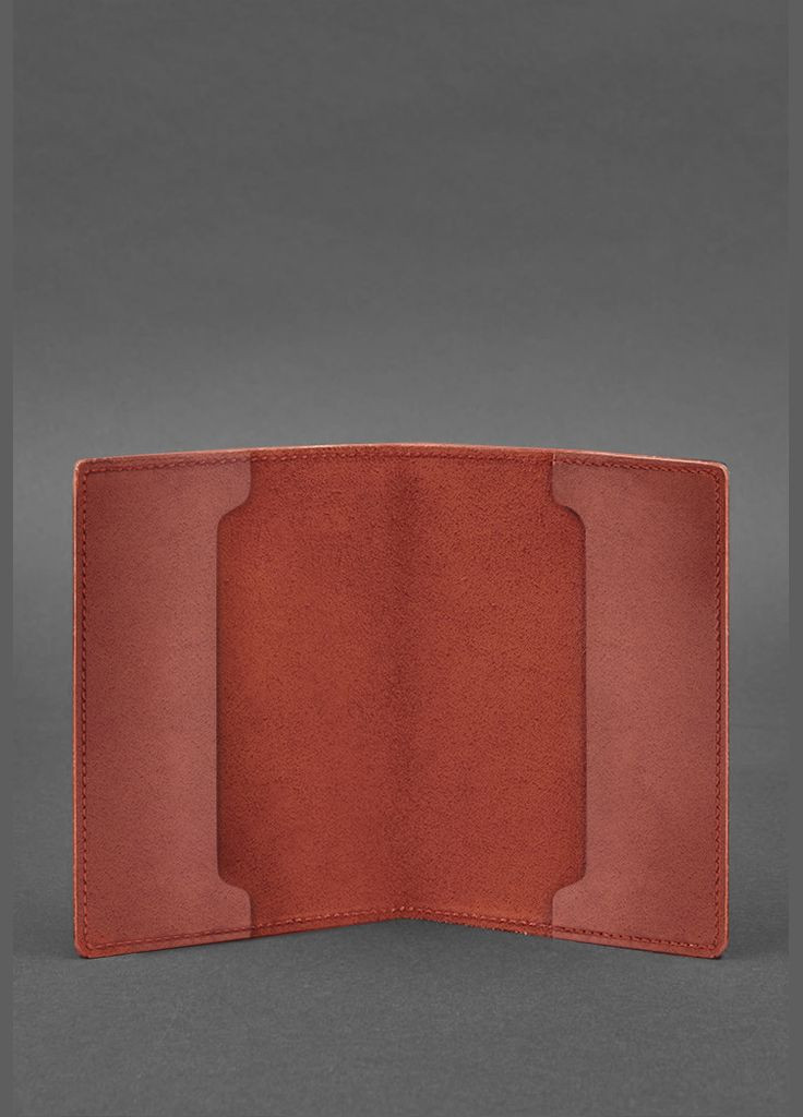 Кожаная обложка для военного билета офицера запаса 8.0 красная (A-027685) BlankNote (329186755)