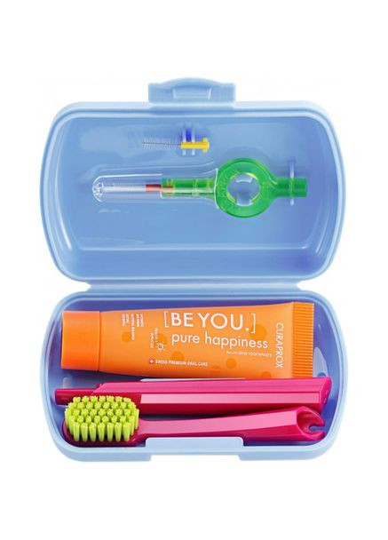 Дорожный набор Be You Blue, голубой Curaprox (336714258)