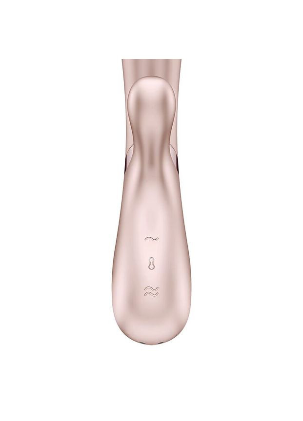 Смарт вибратор-кролик с подогревом Hot Lover Nude Satisfyer (366875873)
