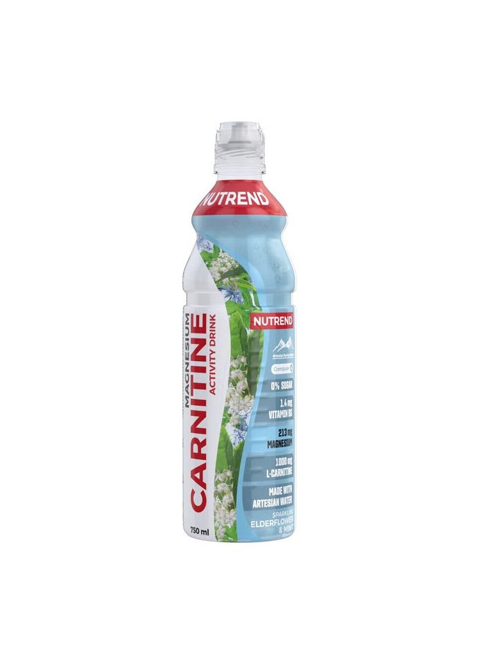Напиток с карнитином Carnitine Activity Drink with Magnesium, 750 мл газированный - Бузина-мята Nutrend (363113791)