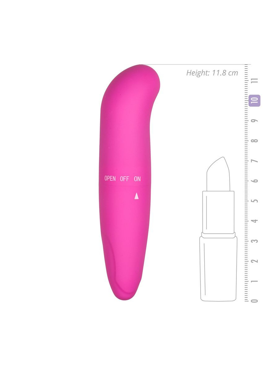 Міні-вібратор для точки G, рожевий, 12 х 2.5 см EasyToys (303886250)