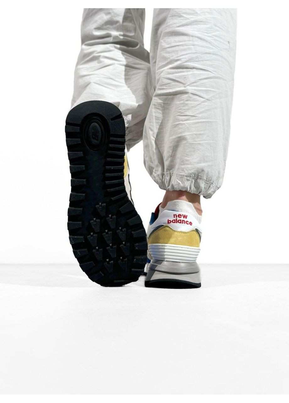 КРОСІВКИ ЖІНОЧІ NEW BALANCE 574 LEGACY GREY BLUE YELLOW НЬЮ БЕЛАНС 574 No Brand сірі демісезони (368861785)