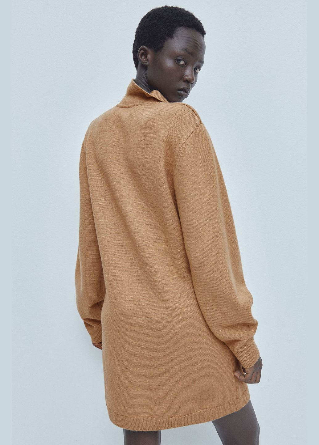 Темно-бежева сукня зимова H&M