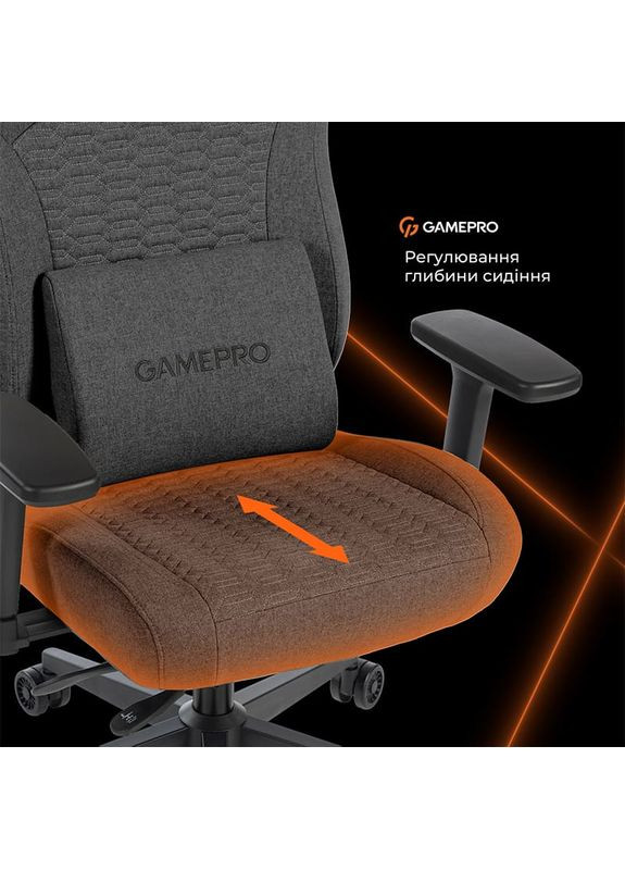 Кресло GC760DG Dark Grey Fabric GAMEPRO (364872966)