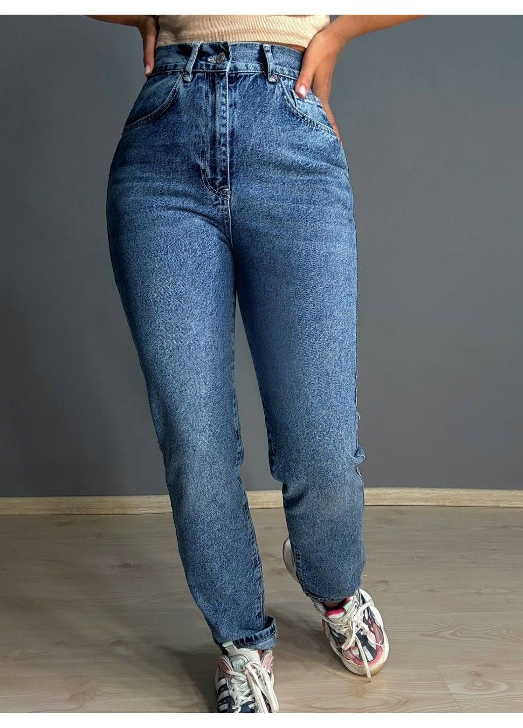 Джинси жіночі 3137 SLIM FIT базові по фігурі сині Its Basic - (340765948)