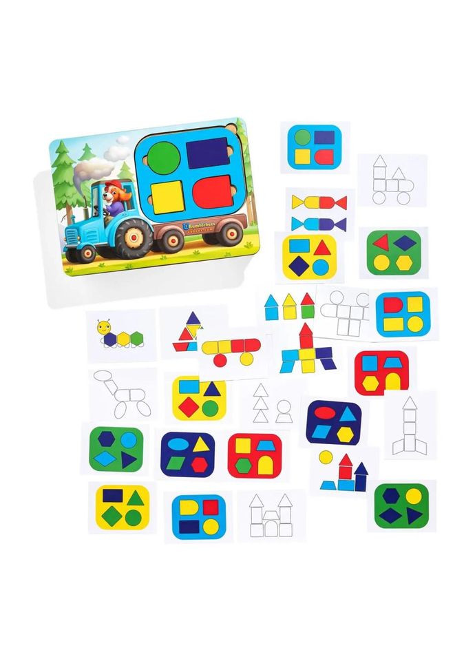 Детский пазл-сортер "Трактор" (ПСД195) PSD195 танграм No Brand (339782517)