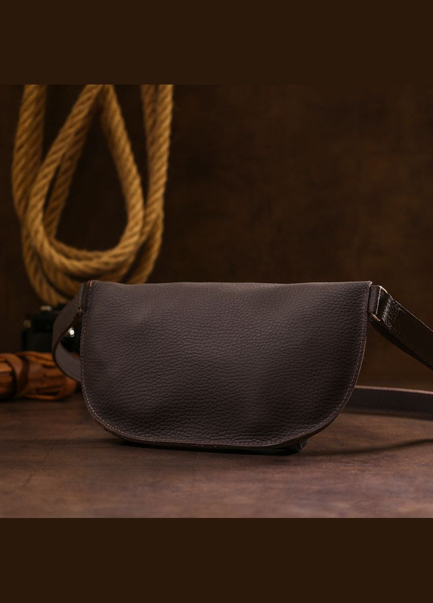 Кожаная матовая бананка 16381 Shvigel (329146416)