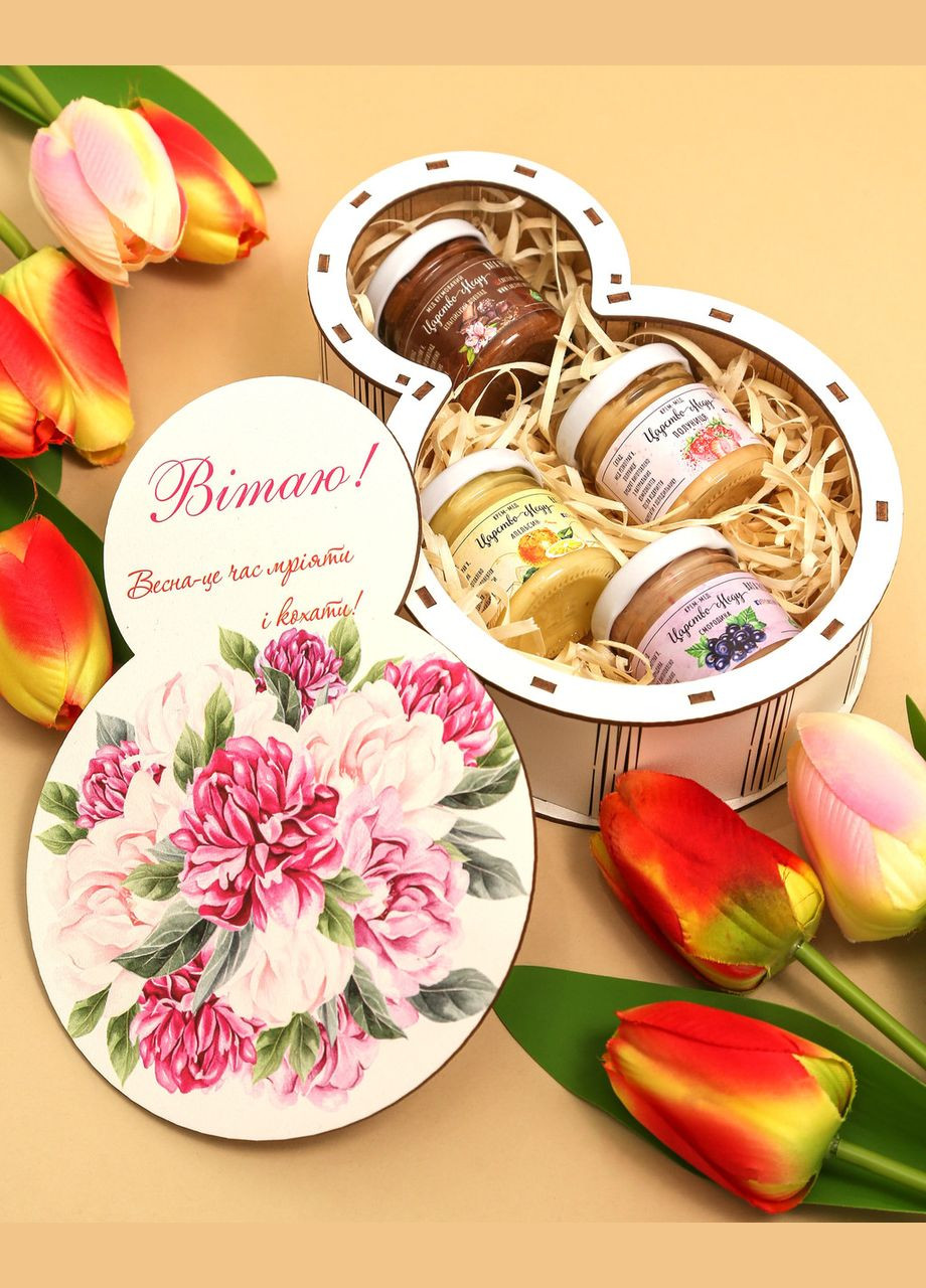 Невеликий подарунок жінці на 8 березня №89 Подарункові набори на 8 березня. 20 см Царство Меду (330027841)