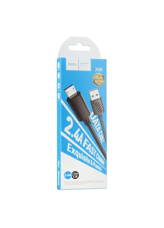 Кабель USB X88 Gratified Micro 2.4A Hoco (337994040)